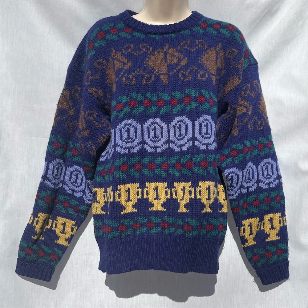 Vintage Miller’s Sportific Kristin Collection Horse Equestrian Wool Sweater - M